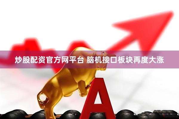 炒股配资官方网平台 脑机接口板块再度大涨