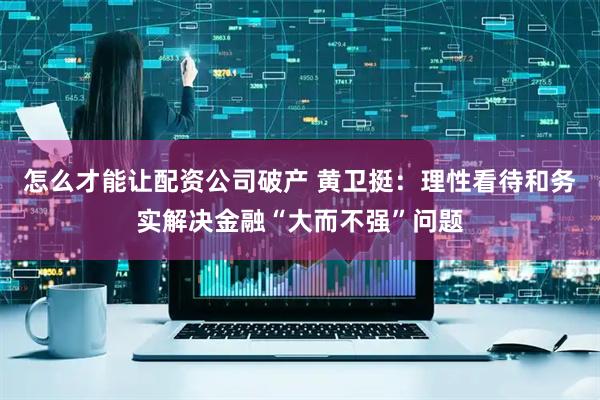 怎么才能让配资公司破产 黄卫挺：理性看待和务实解决金融“大而不强”问题